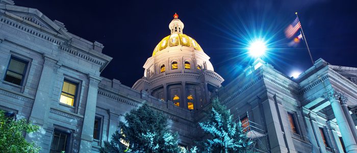 Colorado State Capitol. Capitol Building in Denver Colorado USA.