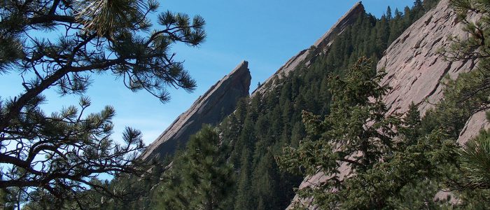flatirons in Boulder Co