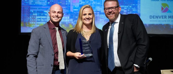 Siân Murphy Being Awarded as Young Professional of the Year