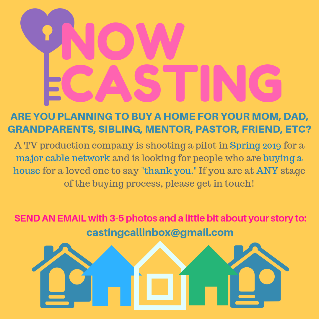 Now Casting Flyer from TV Production Company