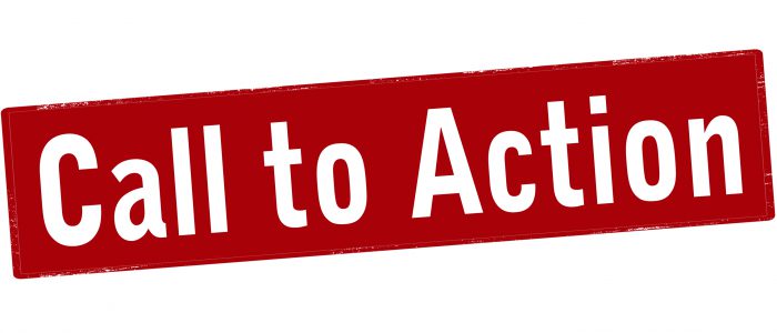 Rubber stamp with text call to action inside, vector illustration