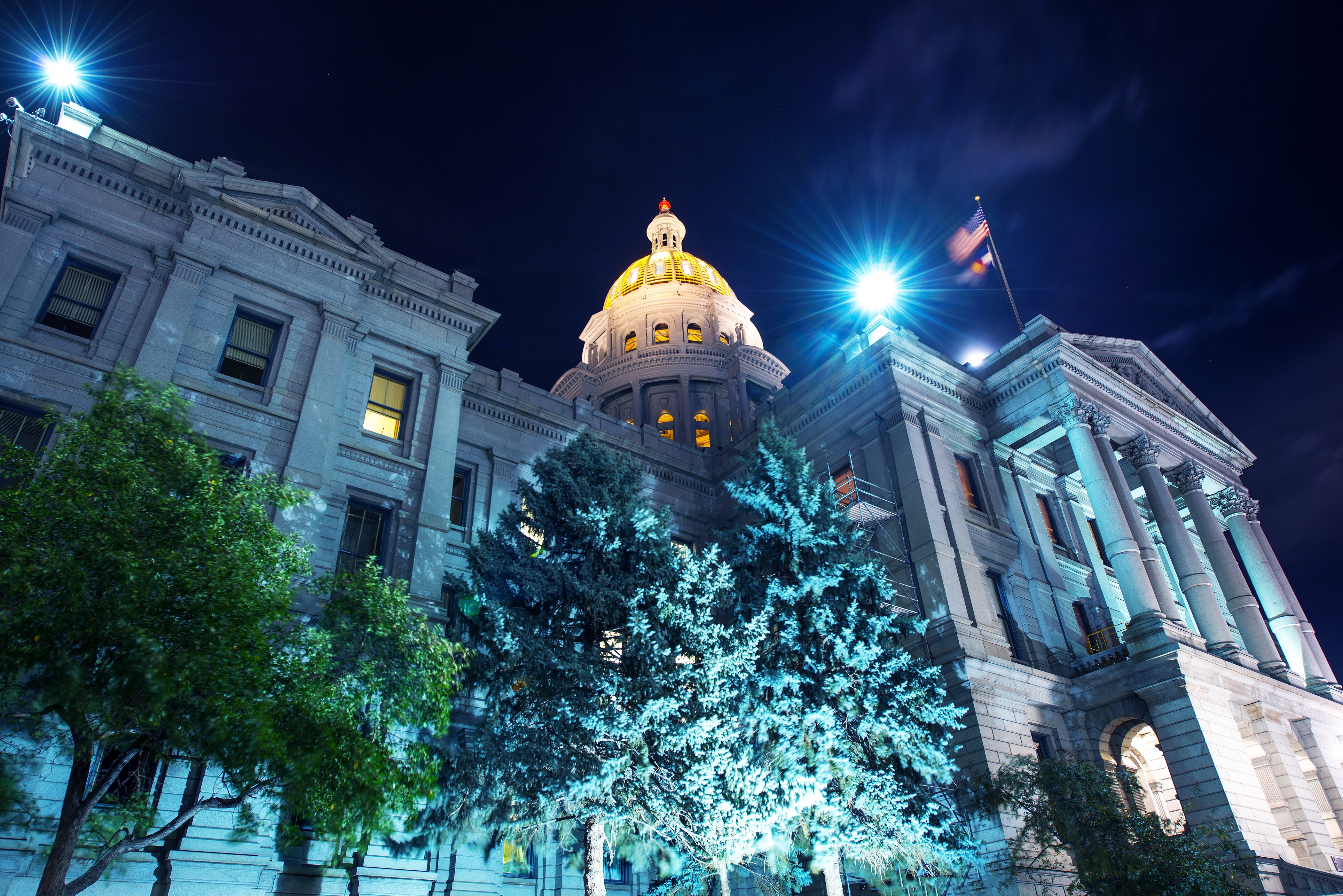 Colorado State Capitol. Capitol Building in Denver Colorado USA.