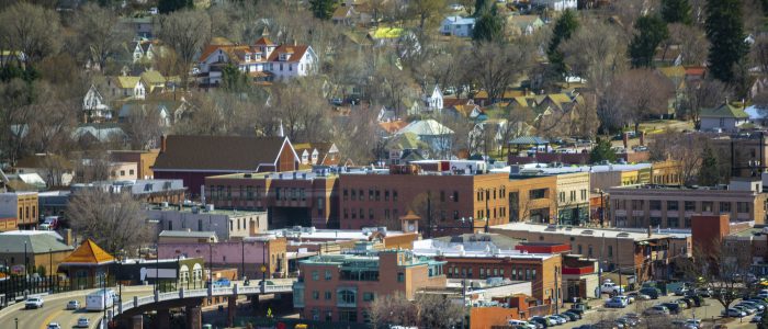 Downtown Glenwood Springs, Colorado on a Sunny Day