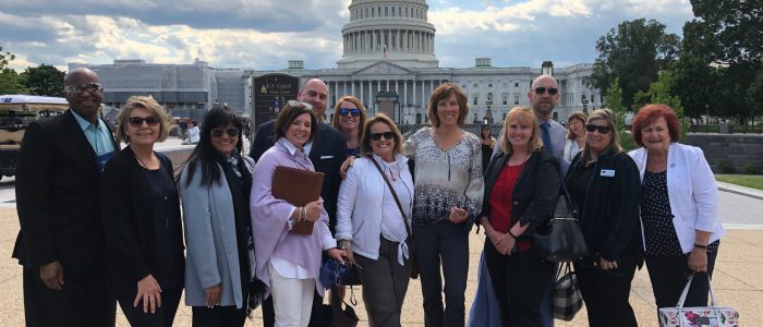 REALTORS gathered in front of the Capitol for NAR Midyear Meetings